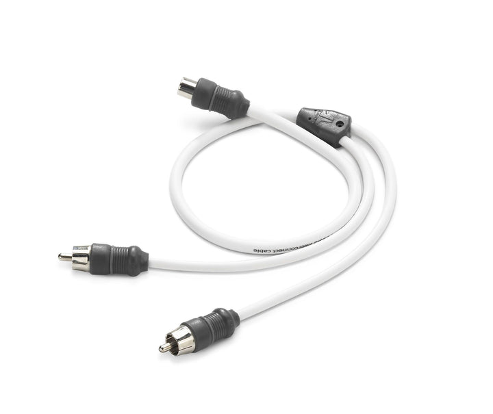 JL Audio JLXMD-WHTAICY-1F2M: 1 Female Jack / 2 Male Plugs Twisted-Pair Marine Y-Adapter Cable