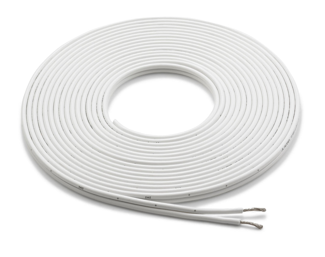 JL Audio JLXMWHTSC12-380: 380 FT 115.8 M 12 AWG Parallel Conductor Marine White Speaker Cable Spool