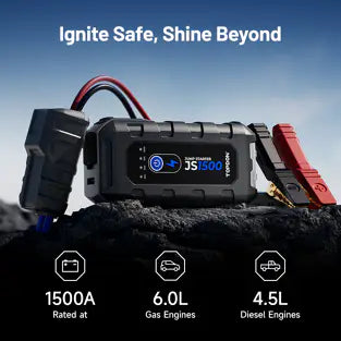 Topdon JS1500: 1500 A Jump Starter / Booster / Power Bank