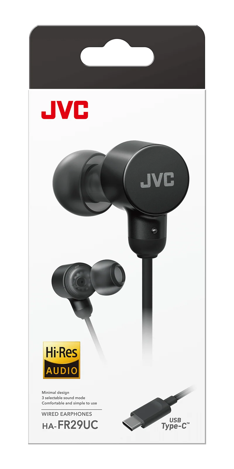 JVC HA-FR29UC-B: USB-C In-Ear Wired Headphones