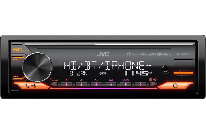 JVC KD-X480BHS: Single-Din Mechless Digital Media Receiver