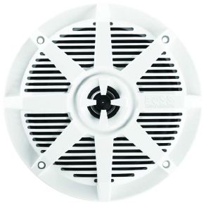 Boss Audio MR62W: 6.5" 200 W 2-Way White Coaxial Marine Speaker
