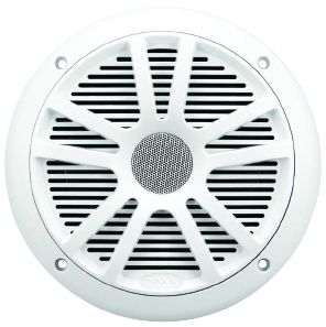 Boss Audio MR6W: 6.5" 180 W Dual Cone White Marine Speaker
