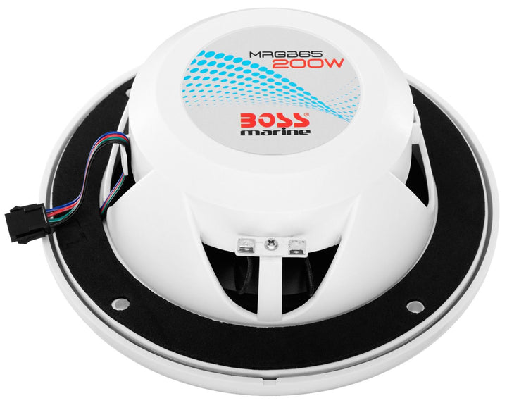 Boss Audio MRGB65: 6.5" 350 W 2-Way White Marine Loudspeaker