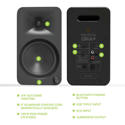 Kanto ORA4MB: Powered Reference Speakers