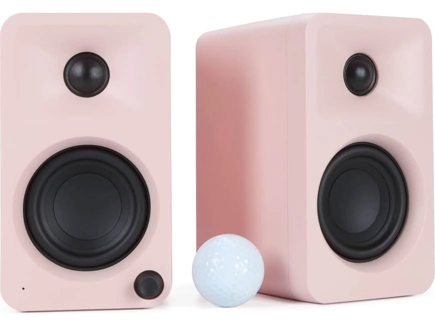 Kanto ORAMP: Matte Pink Powered Desktop Stereo Speakers