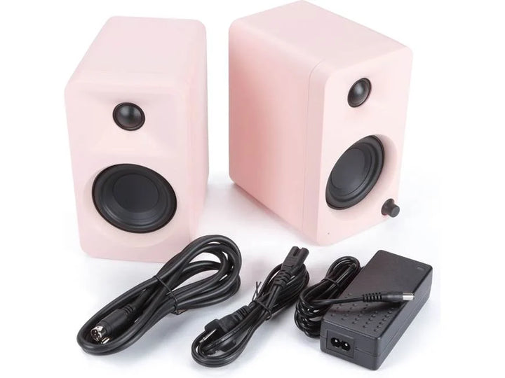 Kanto ORAMP: Matte Pink Powered Desktop Stereo Speakers