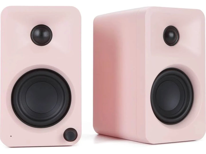 Kanto ORAMP: Matte Pink Powered Desktop Stereo Speakers