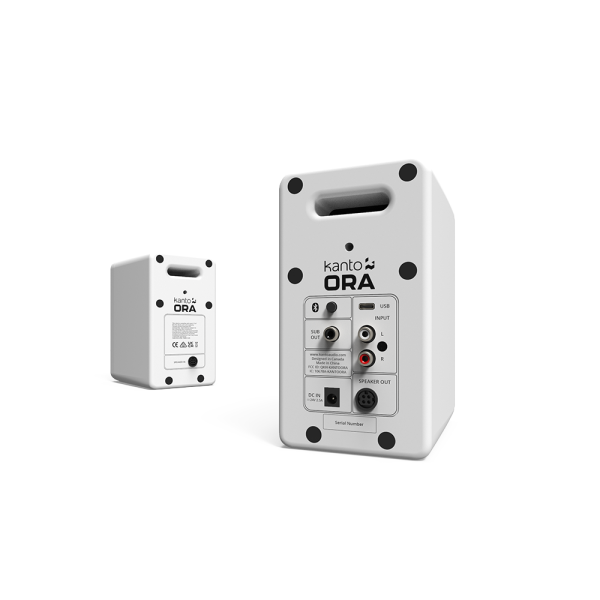 Kanto ORAMW: White Powered Desktop Stereo Speakers