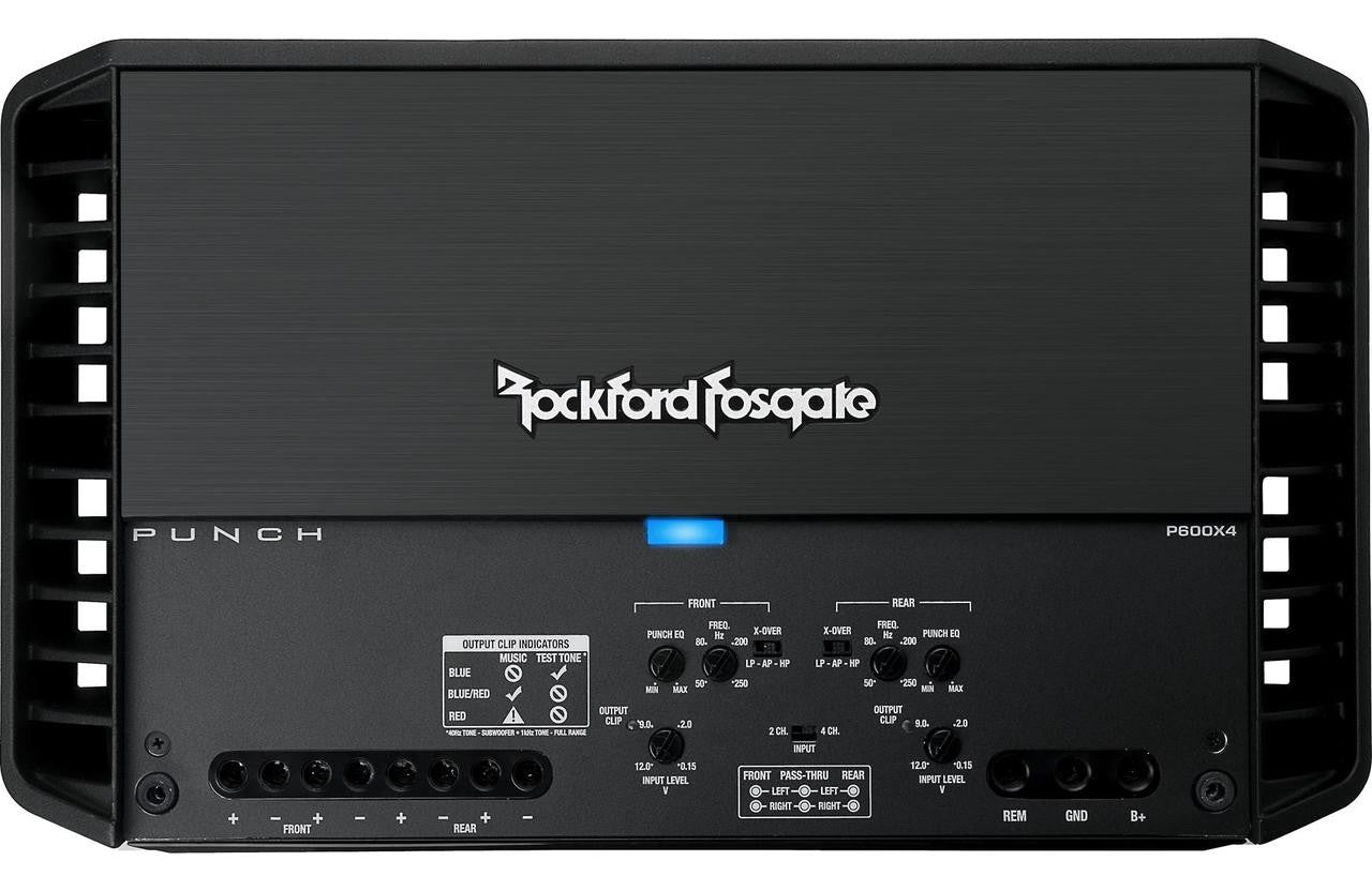 Rockford Fosgate P600X4: Punch 600 W 4-Channel Amplifier – AZ