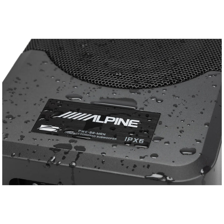 Alpine PWE-S8-MRN: 8" Powered Marine Subwoofer Enclosure