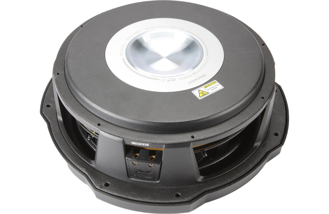 Alpine RS-W12D2: 12" R-Series 600 W RMS Dual 2-Ohms Shallow Subwoofer