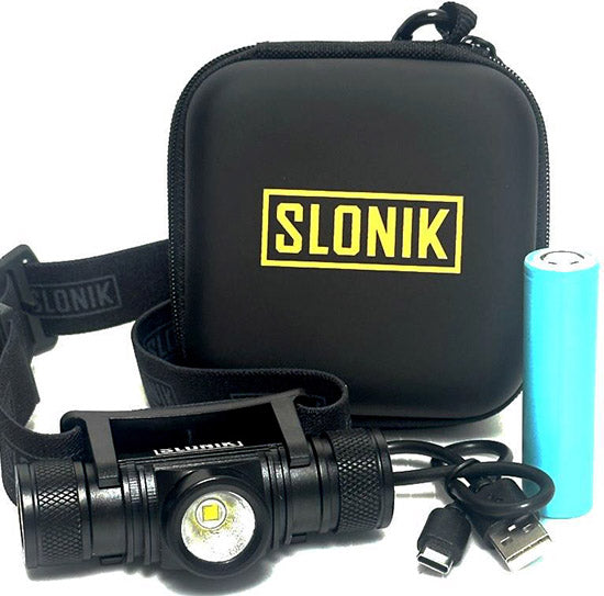 Slonik S10: 500 Lumens LED Rechargeable Headlamp