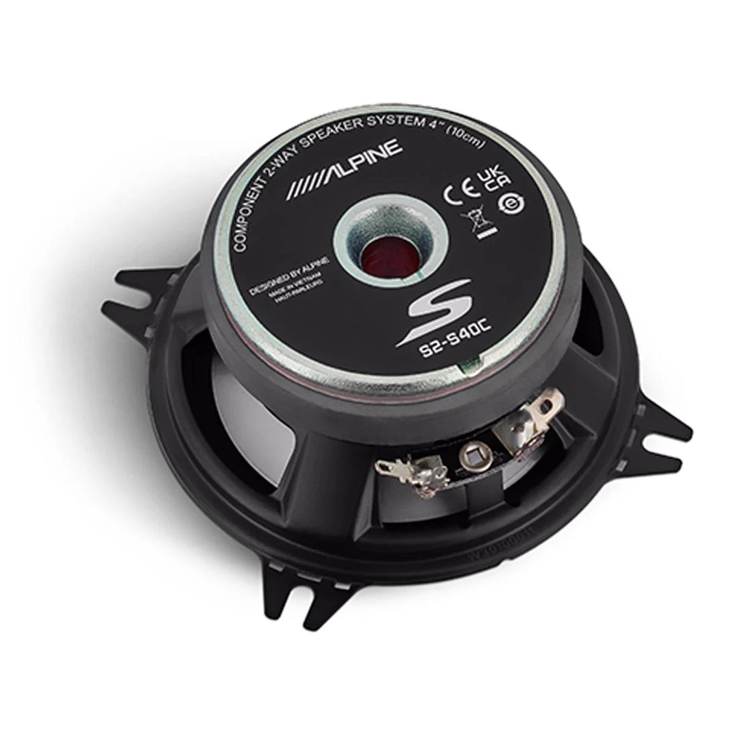 Alpine S2-S40C: 4" 2-Way S-Series Next-Generation Component Speaker Set