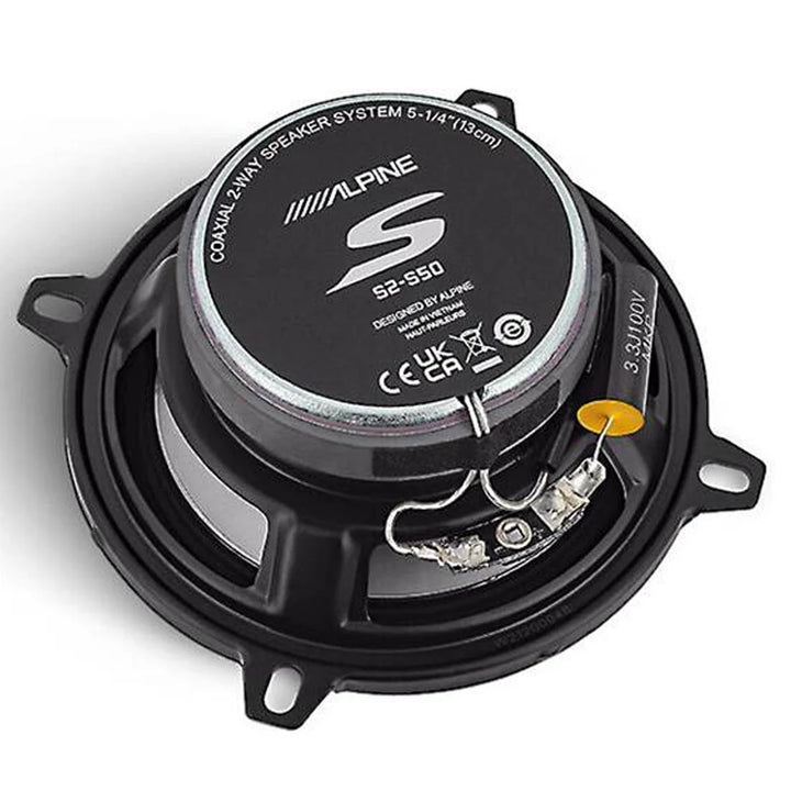 Alpine S2-S50: 5" 2-Way S-Series Next-Generation Coaxial Speaker Set