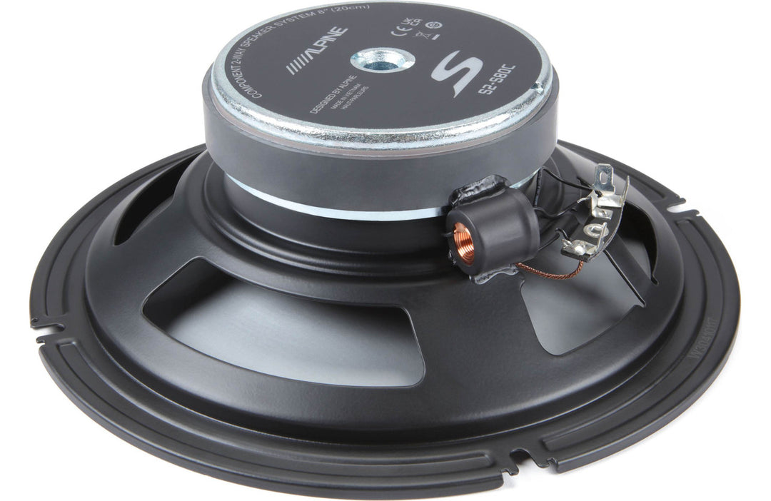 Alpine S2-S80C: 8" S-Series 85 W RMS Next-Generation 2-Way Component Speaker Set