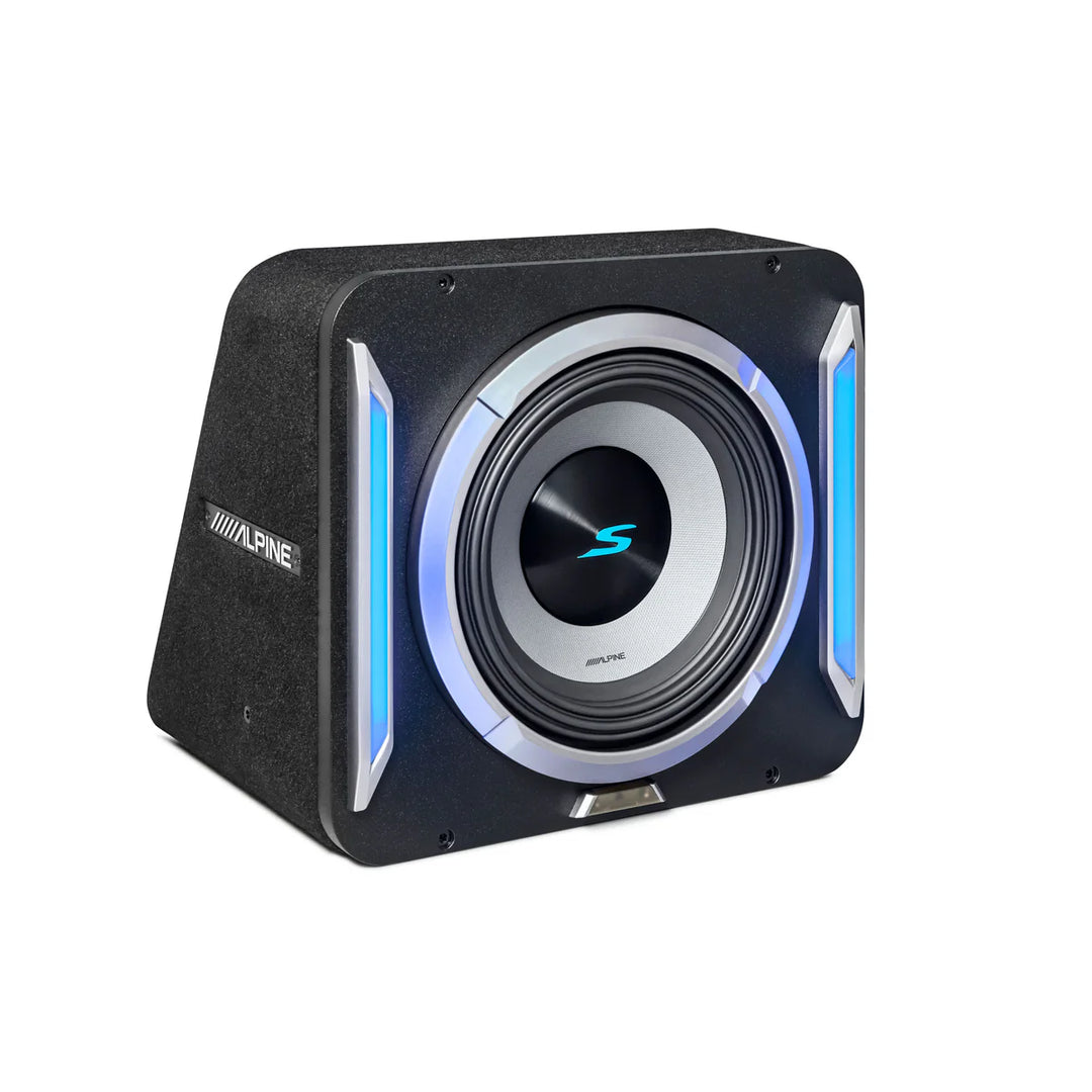 Alpine S2-SB10: 10" S-Series PrismaLink Pre-Loaded Wedge Subwoofer Enclosure