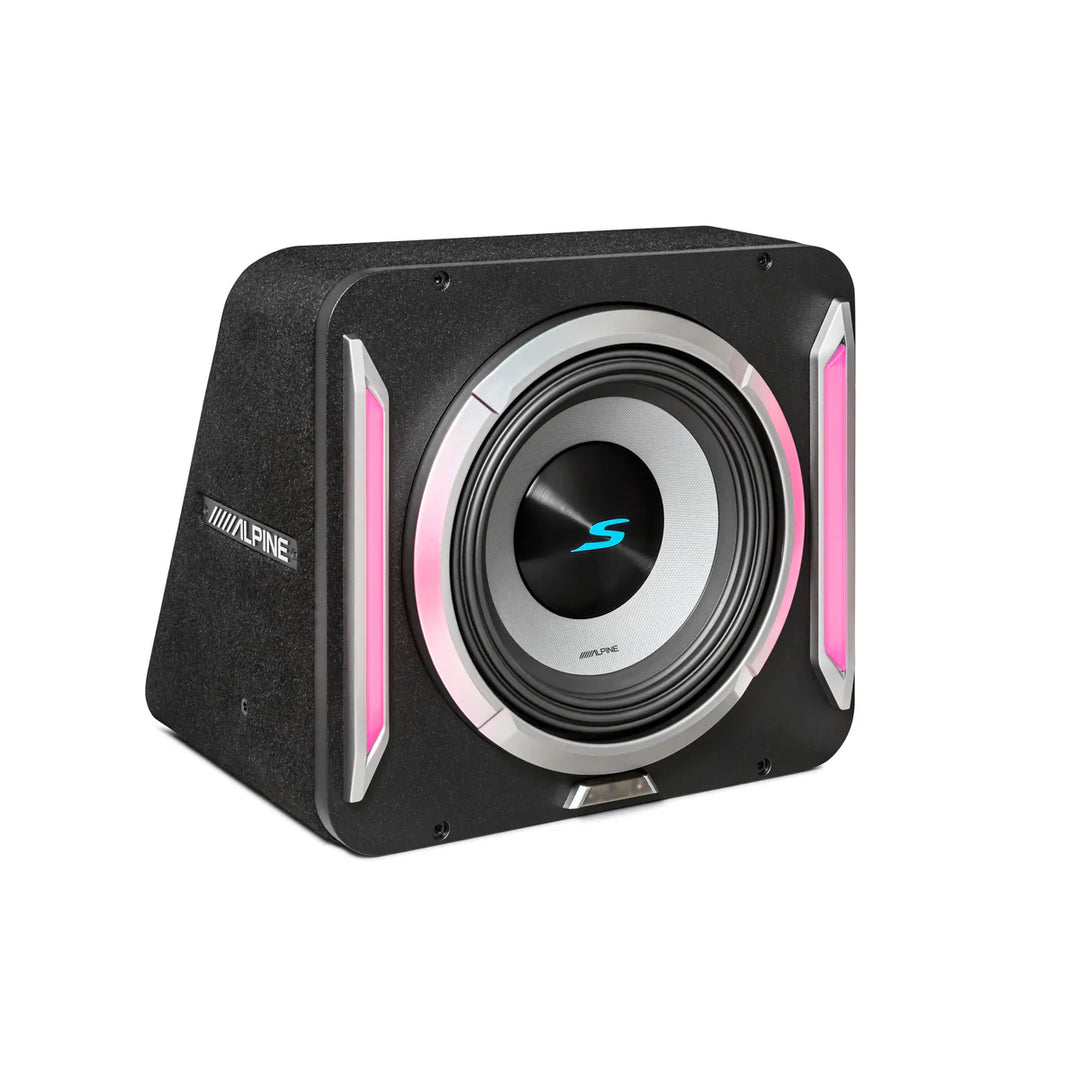 Alpine S2-SB10: 10" S-Series PrismaLink Pre-Loaded Wedge Subwoofer Enclosure