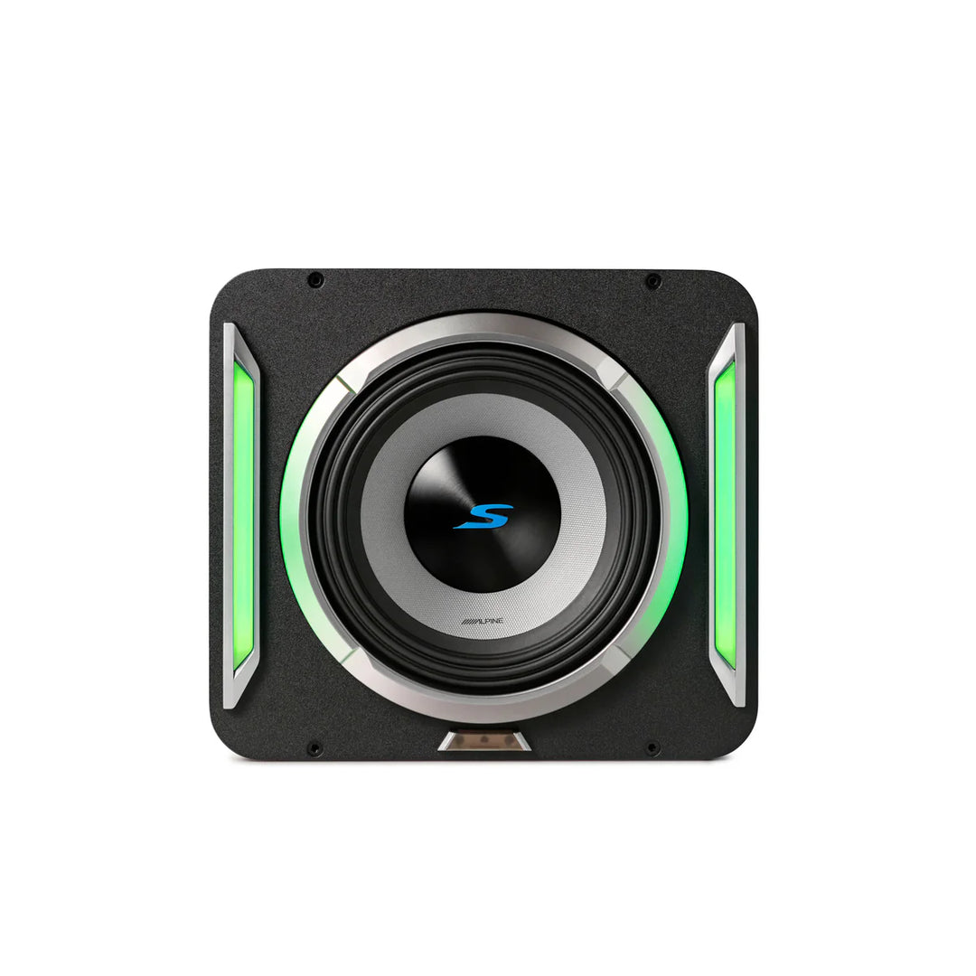 Alpine S2-SB10: 10" S-Series PrismaLink Pre-Loaded Wedge Subwoofer Enclosure
