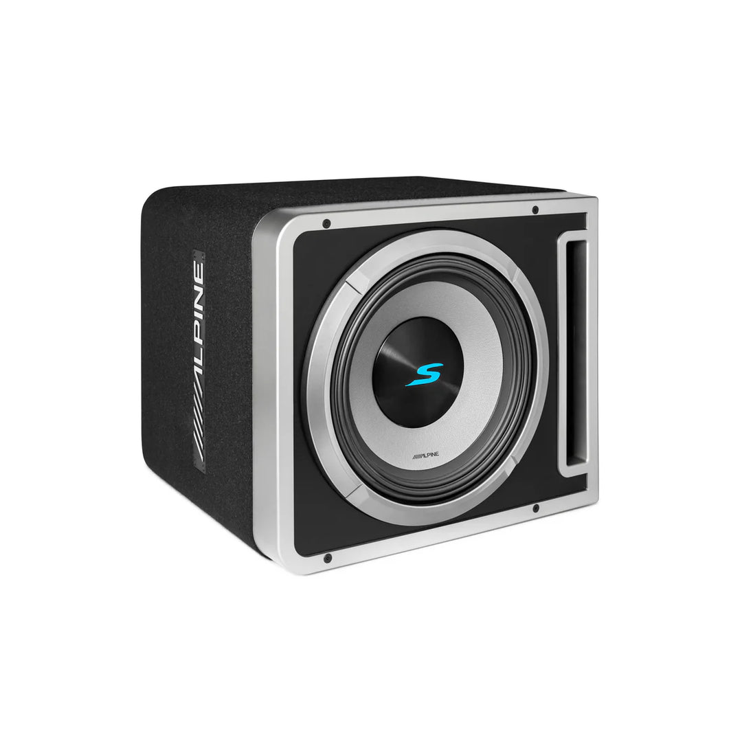 Alpine S2-SB12V: 12" S-Series Single Halo Pre-Loaded Subwoofer Enclosure