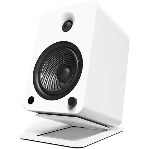 Kanto S6W: White S-Series Tilted Desktop Speaker Stand