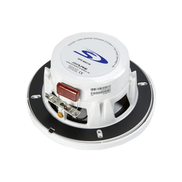 Alpine SPS-M601: 2-Way White Marine Speakers