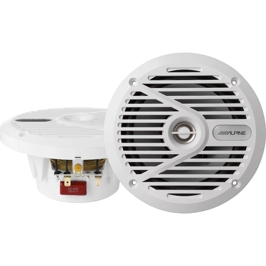 Alpine SPS-M601: 2-Way White Marine Speakers