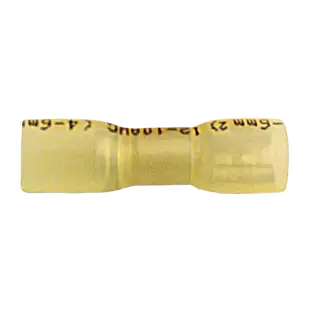 Install Bay SST-YQDF250: .250" 12 - 10 GA Yellow Adhesive Heat Shrink Female Quick Disconnects