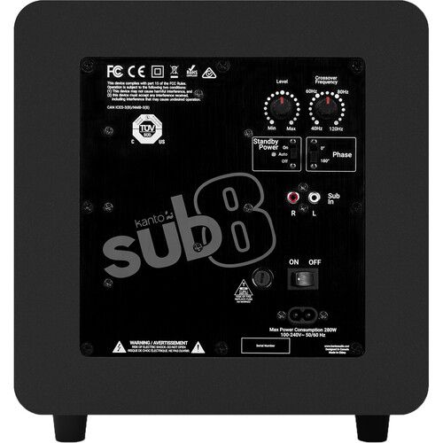 Kanto SUB8VMB: 8" 300 W Subwoofer