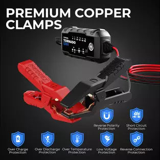 Topdon T1200: 6 / 12 V Tornado Smart Battery Charger / Maintainer / Desulfator