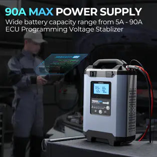 Topdon T90000: 12 / 24 V Stable Power Supply / Smart Battery Charger