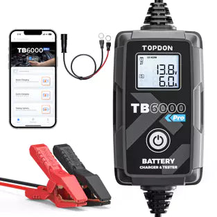 Topdon TB6000PRO: 6 / 12 V Smart Battery Charger / Tester