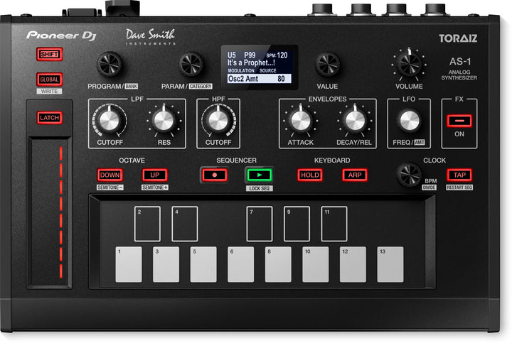 Pioneer DJ TORAIZ-AS-1: Monophonic Analog Synthesizer