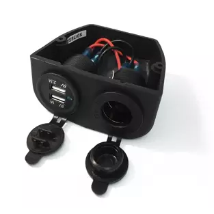 Accele USB-CIGK: Cigarette Lighter Input + Dual USB Charger Power Pod