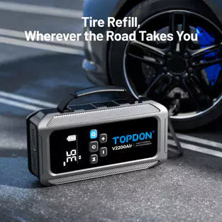 Topdon V2200AIR: 2200 A Jump Starter / Power Bank / Tire Inflator