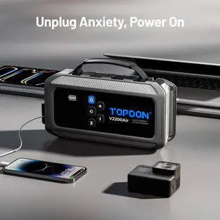 Topdon V2200AIR: 2200 A Jump Starter / Power Bank / Tire Inflator