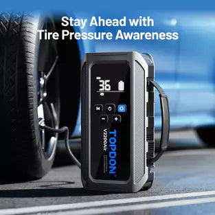 Topdon V2200AIR: 2200 A Jump Starter / Power Bank / Tire Inflator