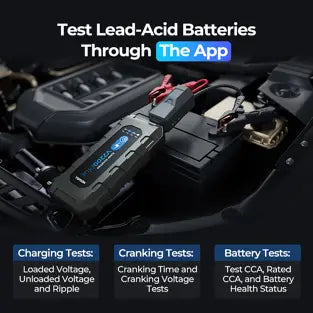 Topdon V2200PLUS: 2200 A Jump Starter / Power Bank / Battery & System Tester