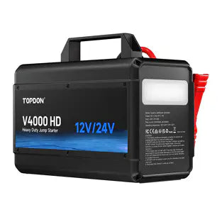 Topdon V4000HD: 4000 A 12 / 24 V Heavy Duty Jump Starter