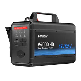Topdon V4000HD: 4000 A 12 / 24 V Heavy Duty Jump Starter