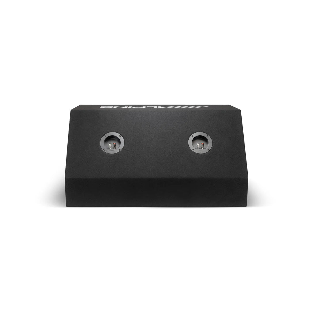Alpine W-DB10V: 10" Dual Vented Pre-Loaded Wedge Subwoofer Enclosure