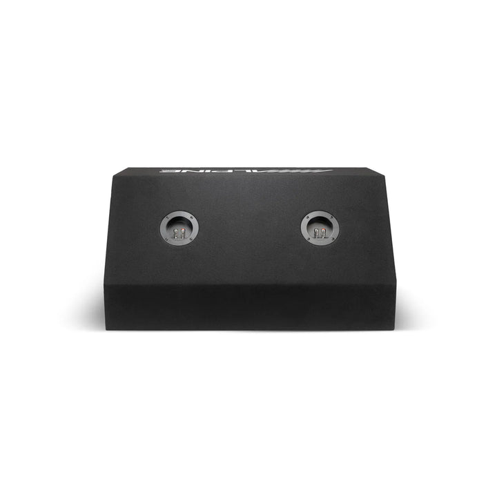 Alpine W-DB10V: 10" Dual Vented Pre-Loaded Wedge Subwoofer Enclosure