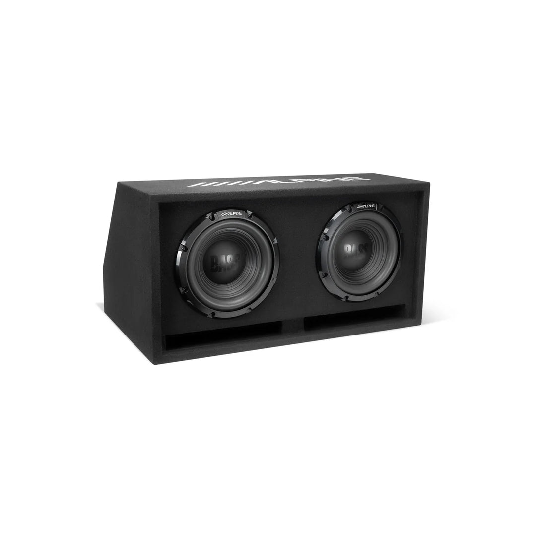 Alpine W-DB10V: 10" Dual Vented Pre-Loaded Wedge Subwoofer Enclosure