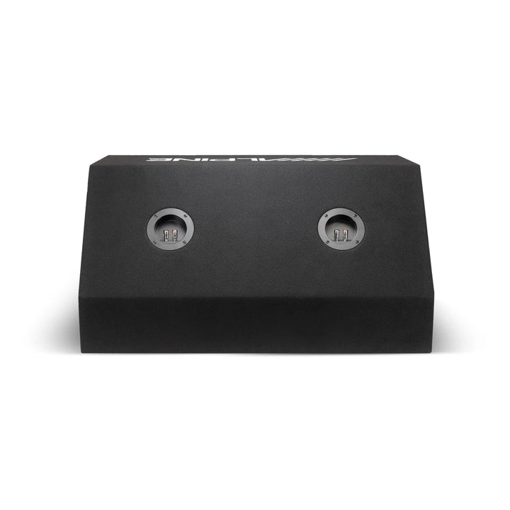 Alpine W-DB12V: 12" Dual Vented Pre-Loaded Wedge Subwoofer Enclosure