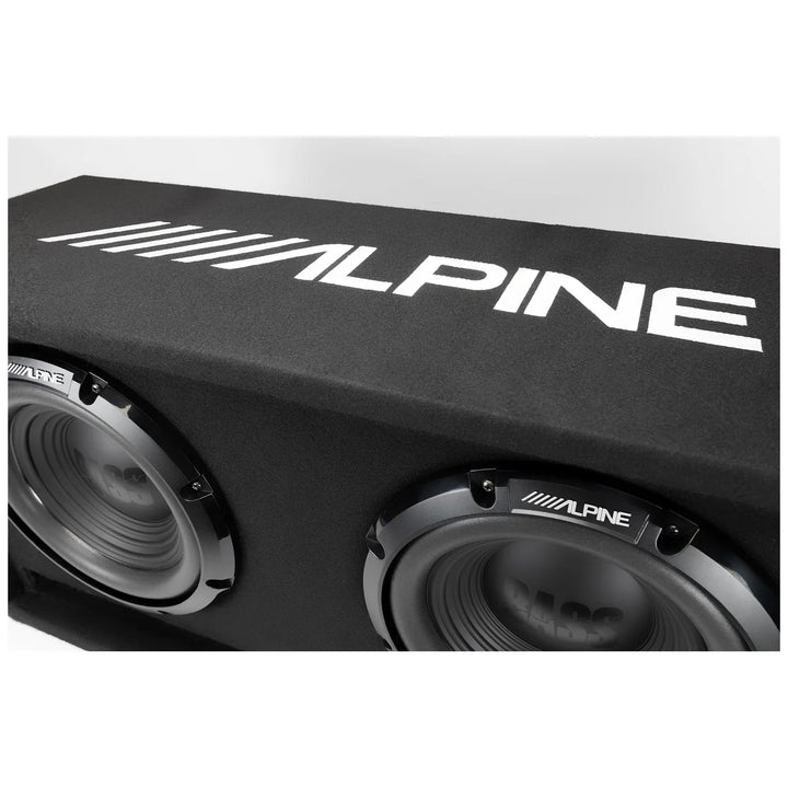 Alpine W-DB12V: 12" Dual Vented Pre-Loaded Wedge Subwoofer Enclosure