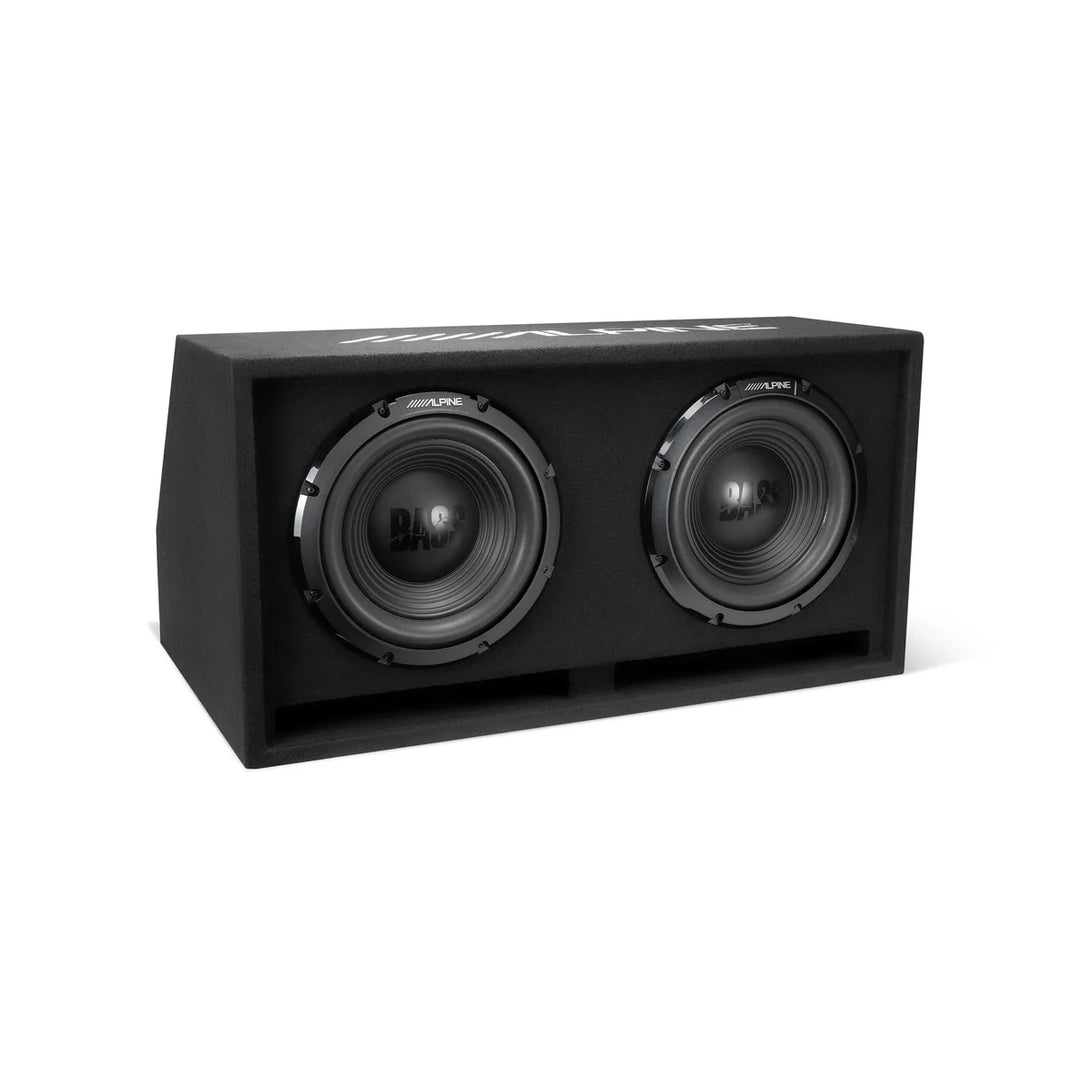 Alpine W-DB12V: 12" Dual Vented Pre-Loaded Wedge Subwoofer Enclosure