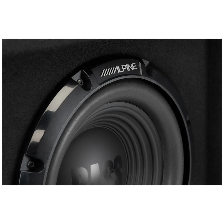 Alpine W-SB10V: 10" Single Pre-Loaded Wedge Subwoofer Enclosure