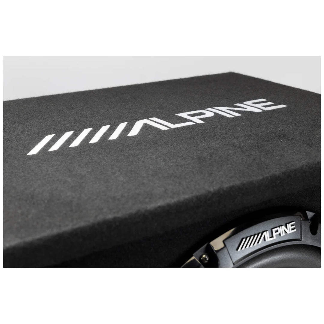 Alpine W-SB12V: 12" Single Pre-Loaded Wedge Subwoofer Enclosure