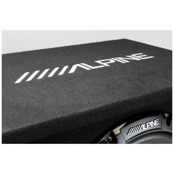 Alpine W-SB12V: 12" Single Pre-Loaded Wedge Subwoofer Enclosure