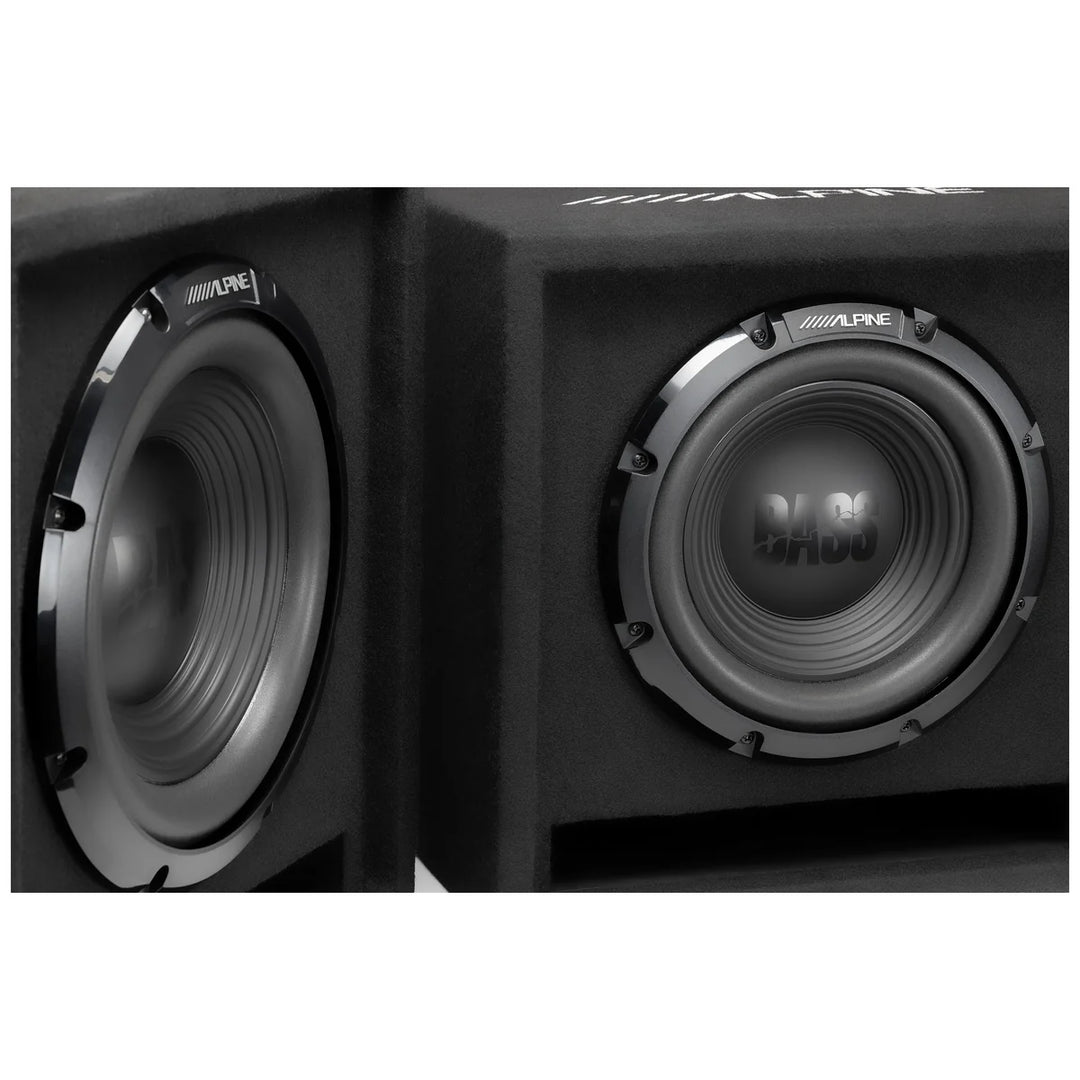 Alpine W-SB12V: 12" Single Pre-Loaded Wedge Subwoofer Enclosure